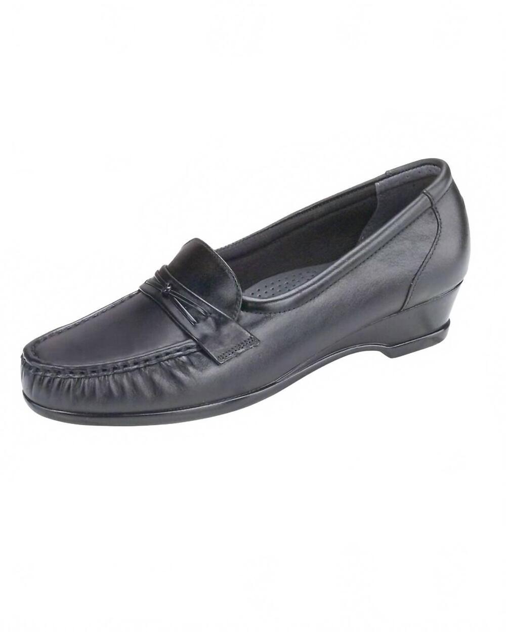 NEW SAS women's easier slip on loafers in black